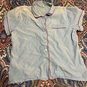 Pajama set (w shorts) size L light blue